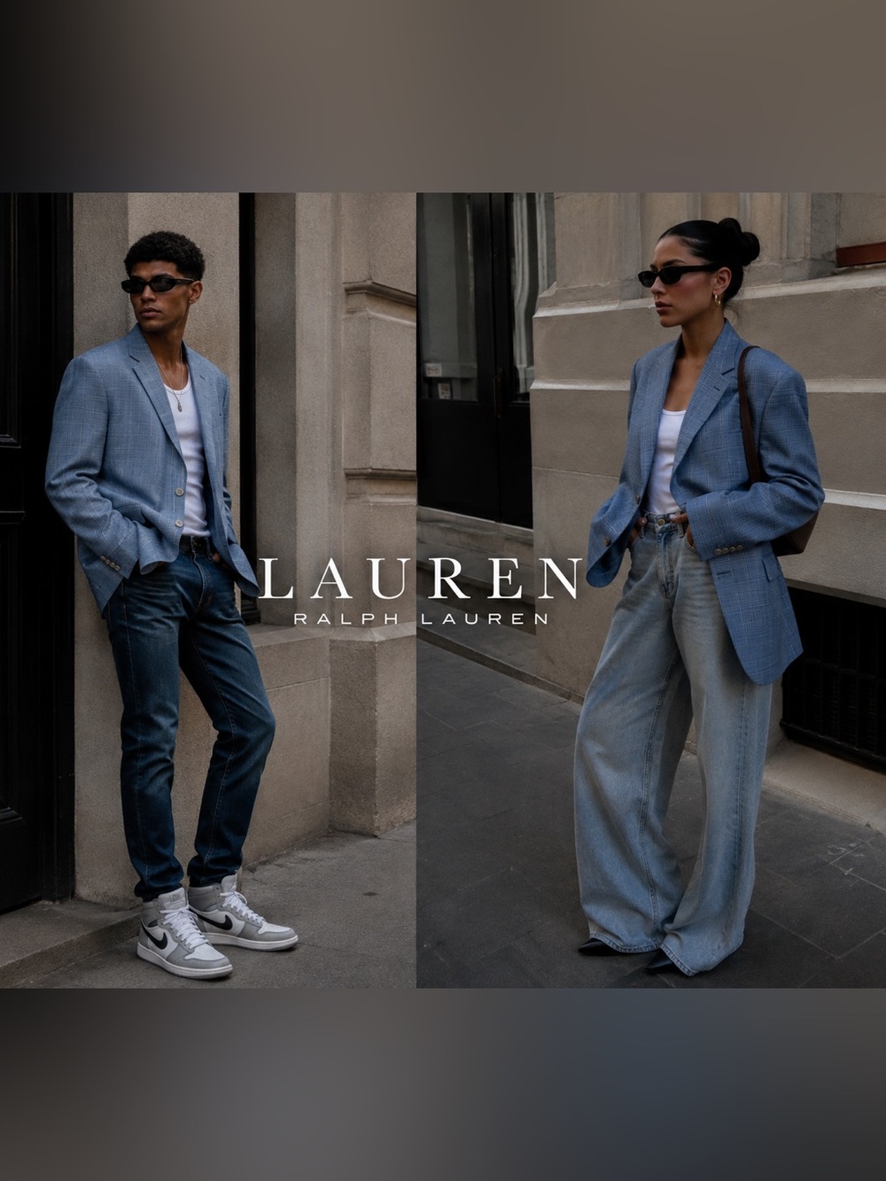 Ralph Lauren Blazer Unisex 42R Blue Plaid Quiet Luxury LRL